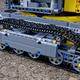 Working tank treads are all but necessary to support this model’s weight.